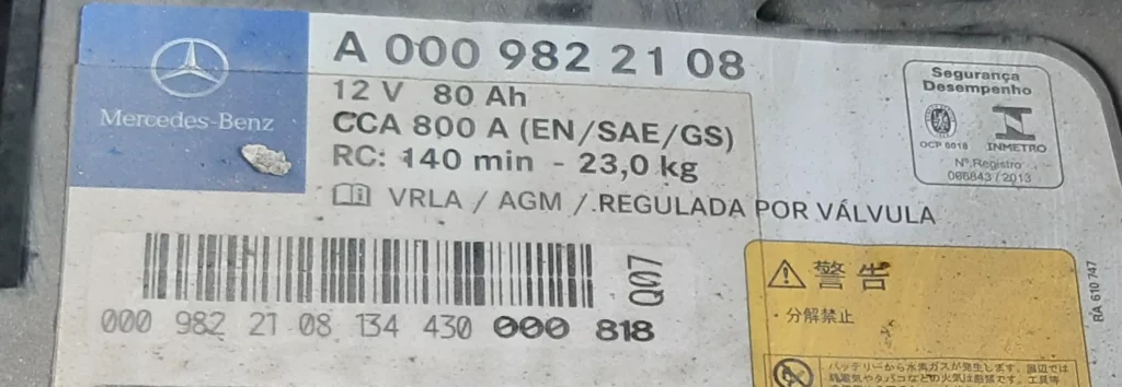 Thay bình ắc quy Mercedes GLK 250 4 Matic