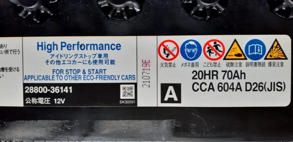 Thông số bình ắc quy theo xe Toyota Alphard