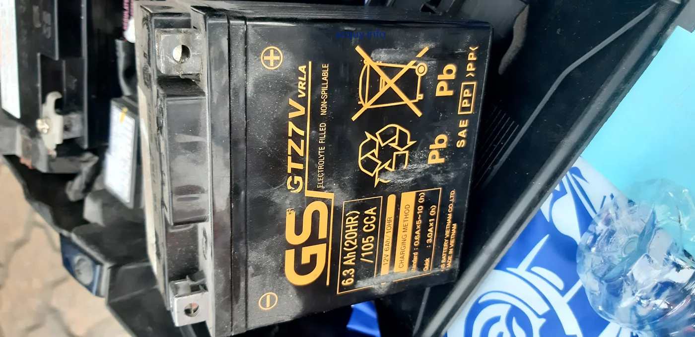 Bình ắc quy GS Gtz7v cho xe yamaha nvx