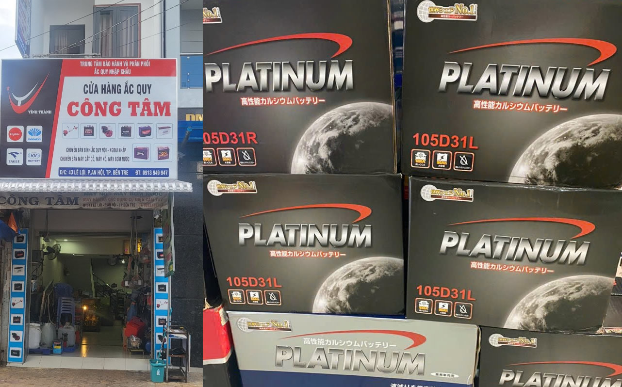 Đại lý ắc quy tại Bến Tre